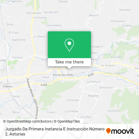 mapa Juzgado De Primera Instancia E Instrucción Número 2