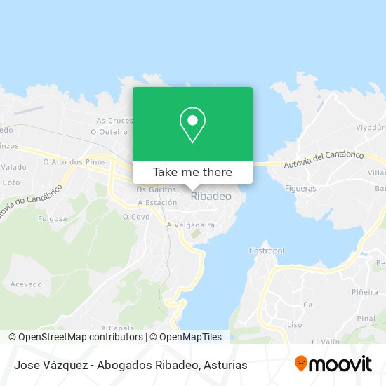 Jose Vázquez - Abogados Ribadeo map