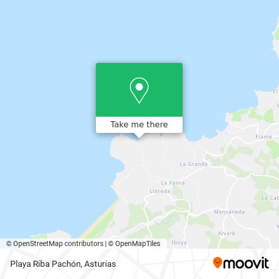 mapa Playa Riba Pachón