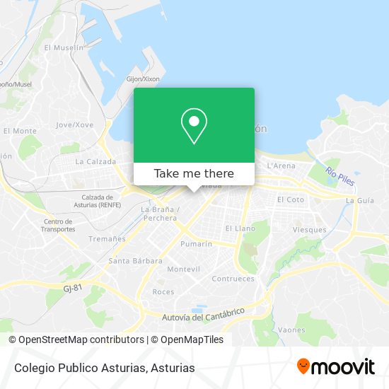 Colegio Publico Asturias map