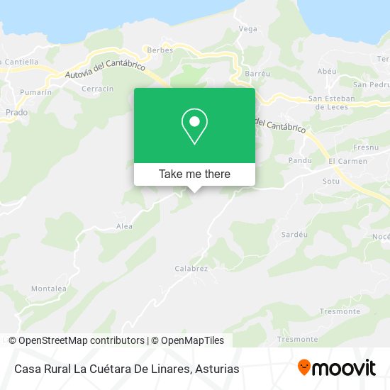 Casa Rural La Cuétara De Linares map