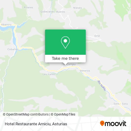 Hotel Restaurante Arniciu map