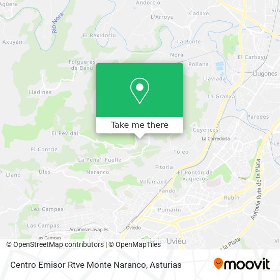 Centro Emisor Rtve Monte Naranco map