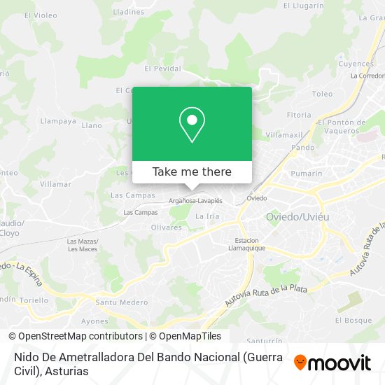 Nido De Ametralladora Del Bando Nacional (Guerra Civil) map