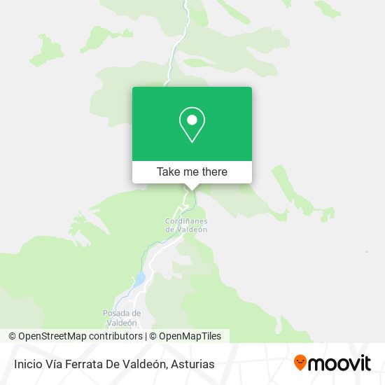 Inicio Vía Ferrata De Valdeón map