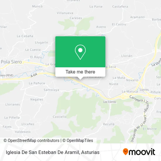 mapa Iglesia De San Esteban De Aramil