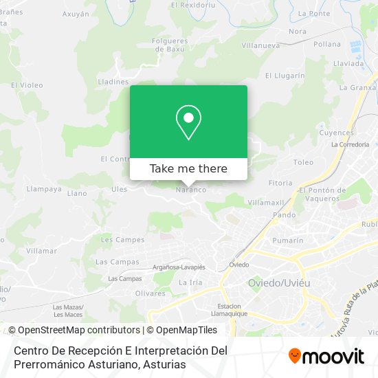 Centro De Recepción E Interpretación Del Prerrománico Asturiano map