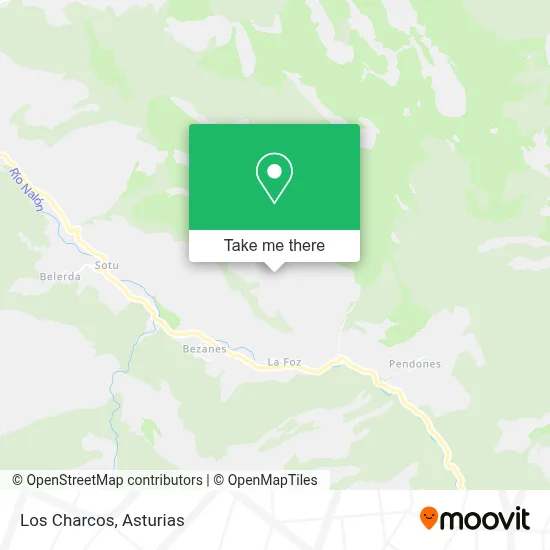 Los Charcos map
