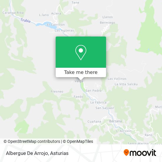 Albergue De Arrojo map