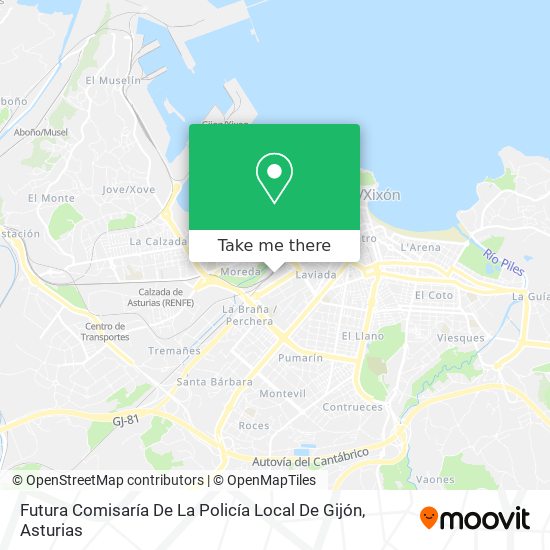 Futura Comisaría De La Policía Local De Gijón map