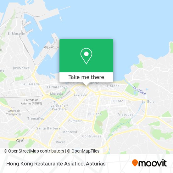 Hong Kong Restaurante Asiático map