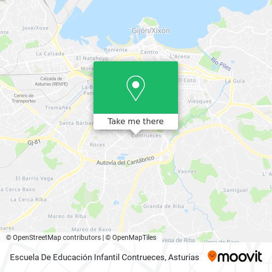 Escuela De Educación Infantil Contrueces map