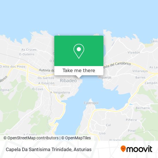 mapa Capela Da Santísima Trinidade