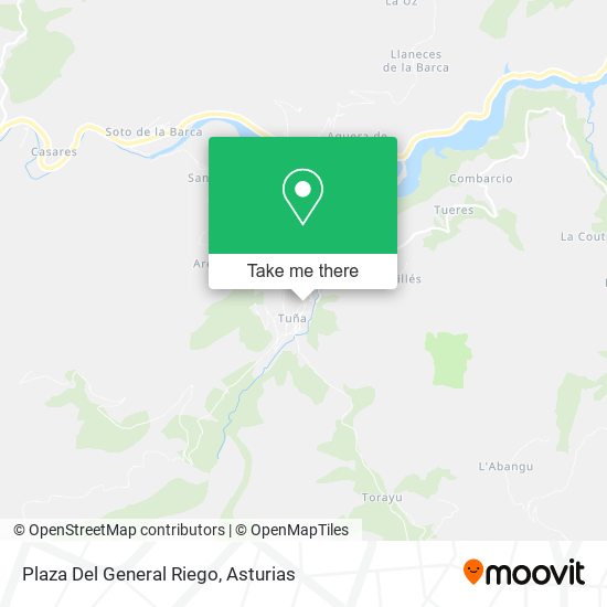 Plaza Del General Riego map
