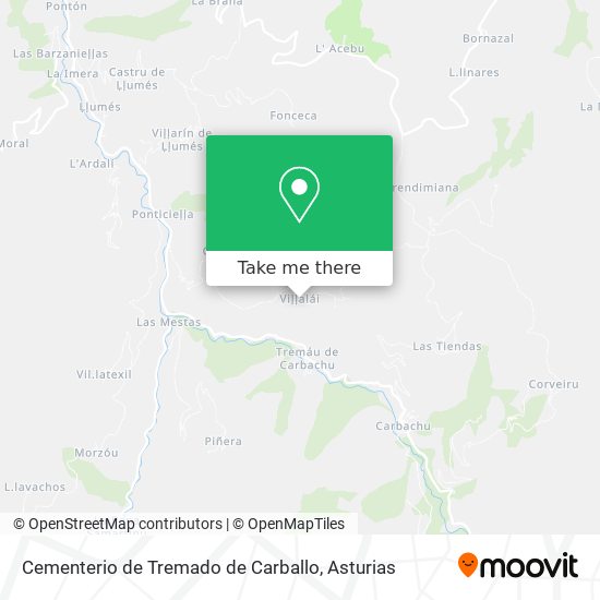 Cementerio de Tremado de Carballo map