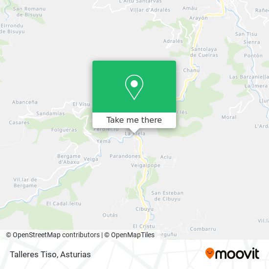 Talleres Tiso map
