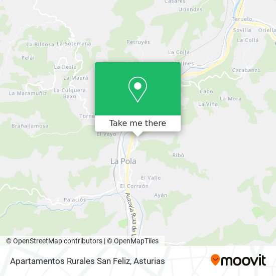 Apartamentos Rurales San Feliz map