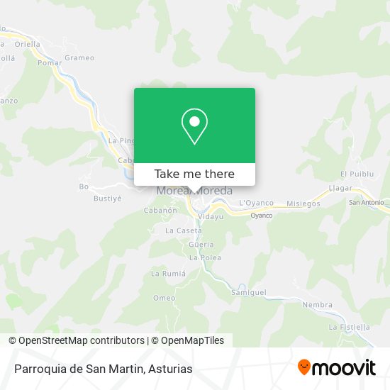 Parroquia de San Martin map