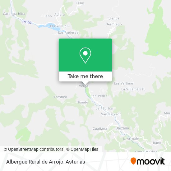 mapa Albergue Rural de Arrojo