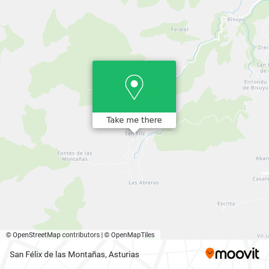 San Félix de las Montañas map