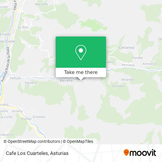 Cafe Los Cuarteles map