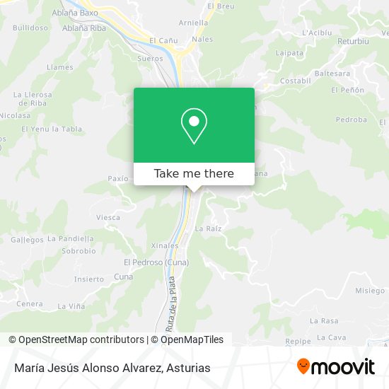 María Jesús Alonso Alvarez map