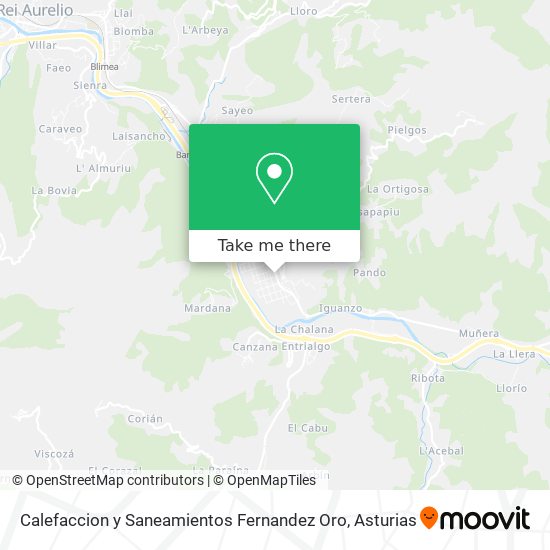 Calefaccion y Saneamientos Fernandez Oro map
