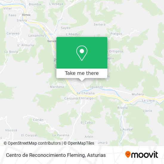 Centro de Reconocimiento Fleming map