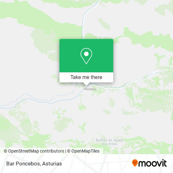 Bar Poncebos map