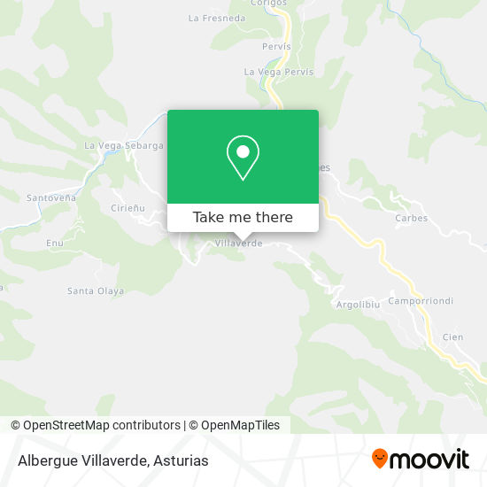 Albergue Villaverde map