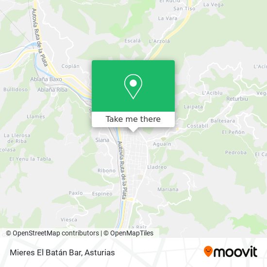 Mieres El Batán Bar map