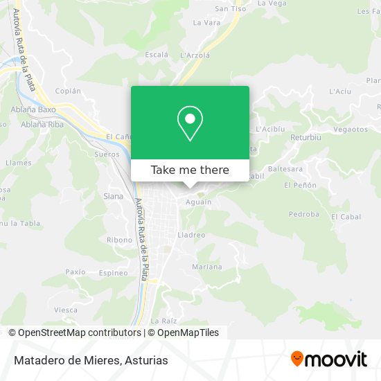 Matadero de Mieres map