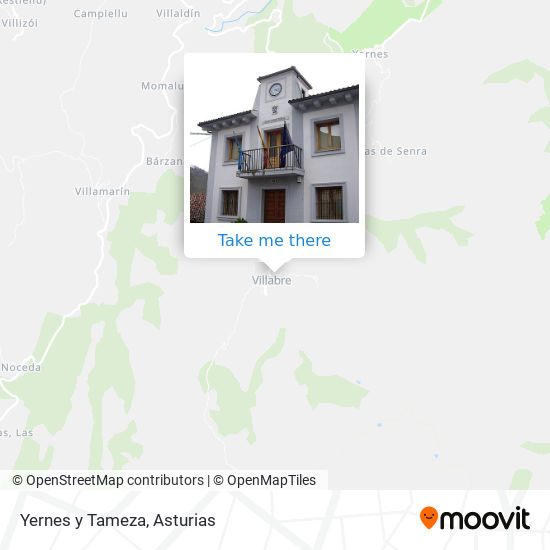 Yernes y Tameza map