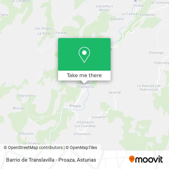 Barrio de Translavilla - Proaza map