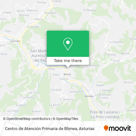Centro de Atención Primaria de Blimea map
