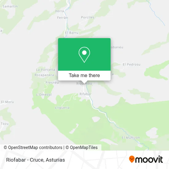 Riofabar - Cruce map