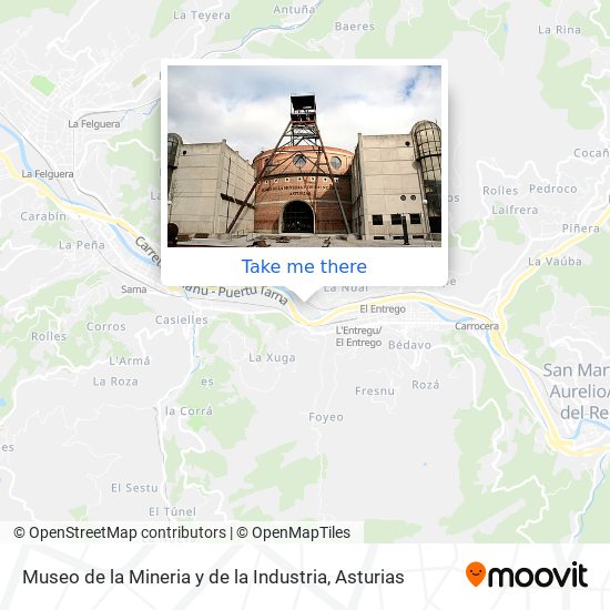 mapa Museo de la Mineria y de la Industria