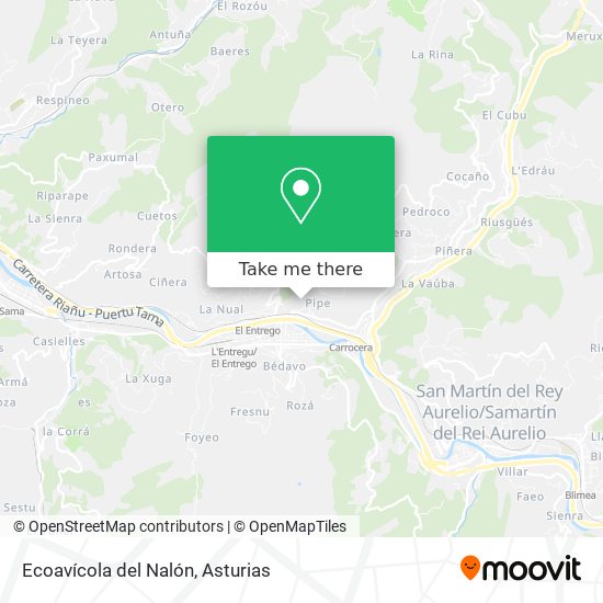 Ecoavícola del Nalón map