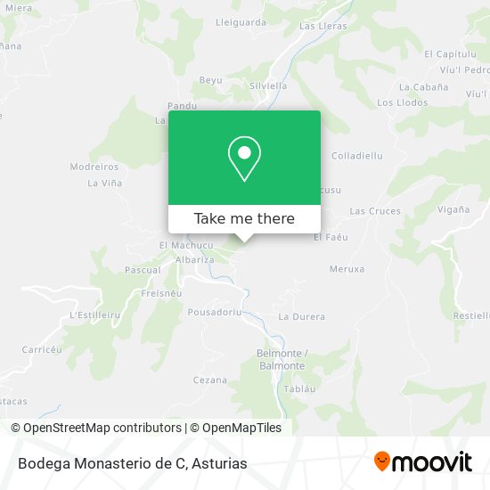 Bodega Monasterio de C map
