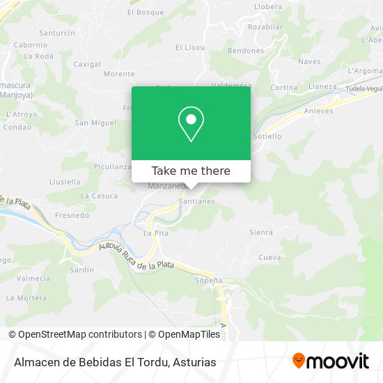 Almacen de Bebidas El Tordu map