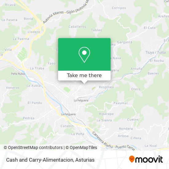 Cash and Carry-Alimentacion map