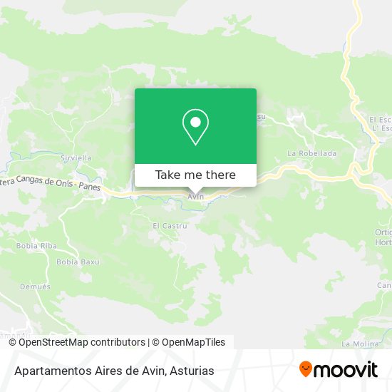 Apartamentos Aires de Avin map