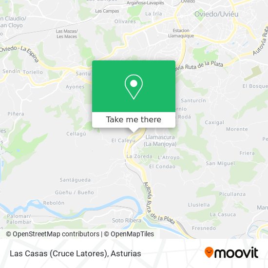 Las Casas (Cruce Latores) map