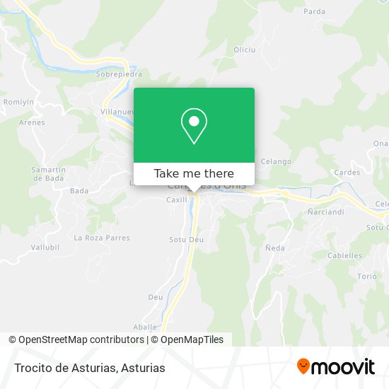 Trocito de Asturias map