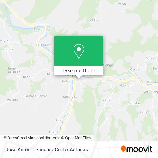 Jose Antonio Sanchez Cueto map