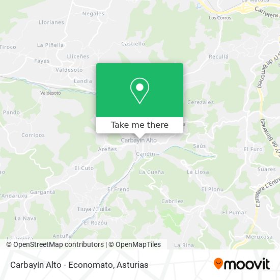 Carbayín Alto - Economato map