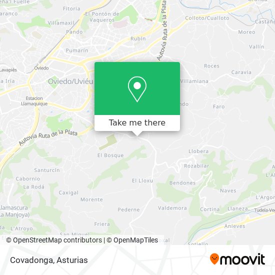 Covadonga map