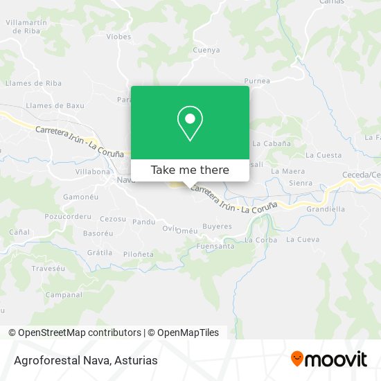 Agroforestal Nava map