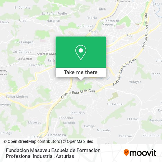 Fundacion Masaveu Escuela de Formacion Profesional Industrial map