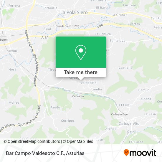 Bar Campo Valdesoto C.F. map